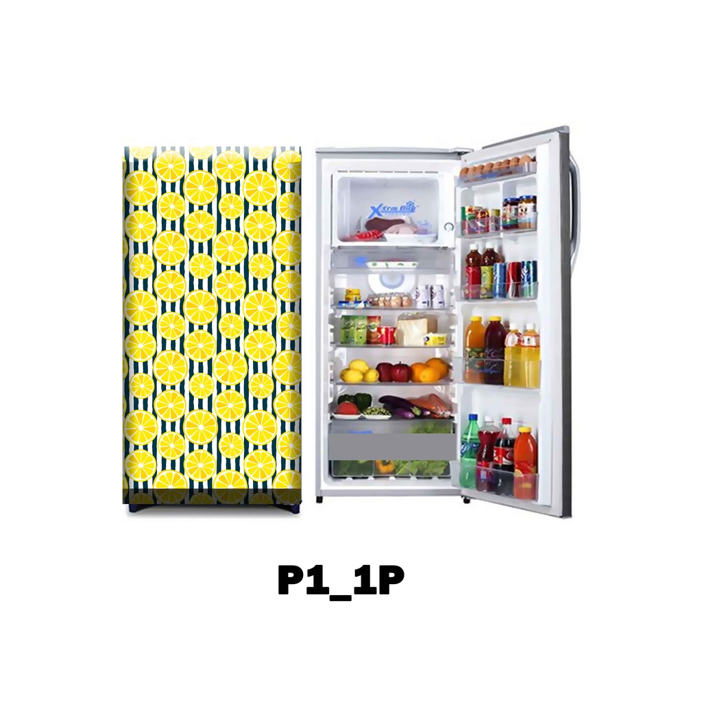 stiker kulkas 1 pintu bunga