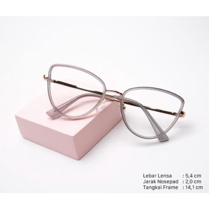 Frame Kacamata - Vani CAT EYE LENSA PHOTOCROMIC | BLUECROMIC | BLUERAY NORMAL MINUS CYL 98525