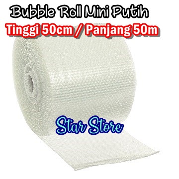

Bubble Wrap Tebal Roll Mini / Bubble Cut Roll 50cm / 50m