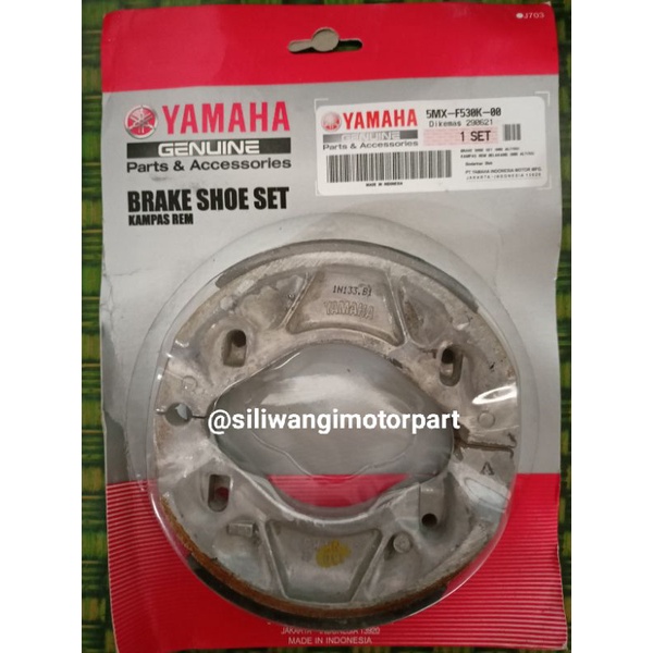 Kampas Rem Tromol Belakang Mio, Mio Soul, Mio J, Fino & Mio M3 (5MX-F530K) ORI YGP 100%