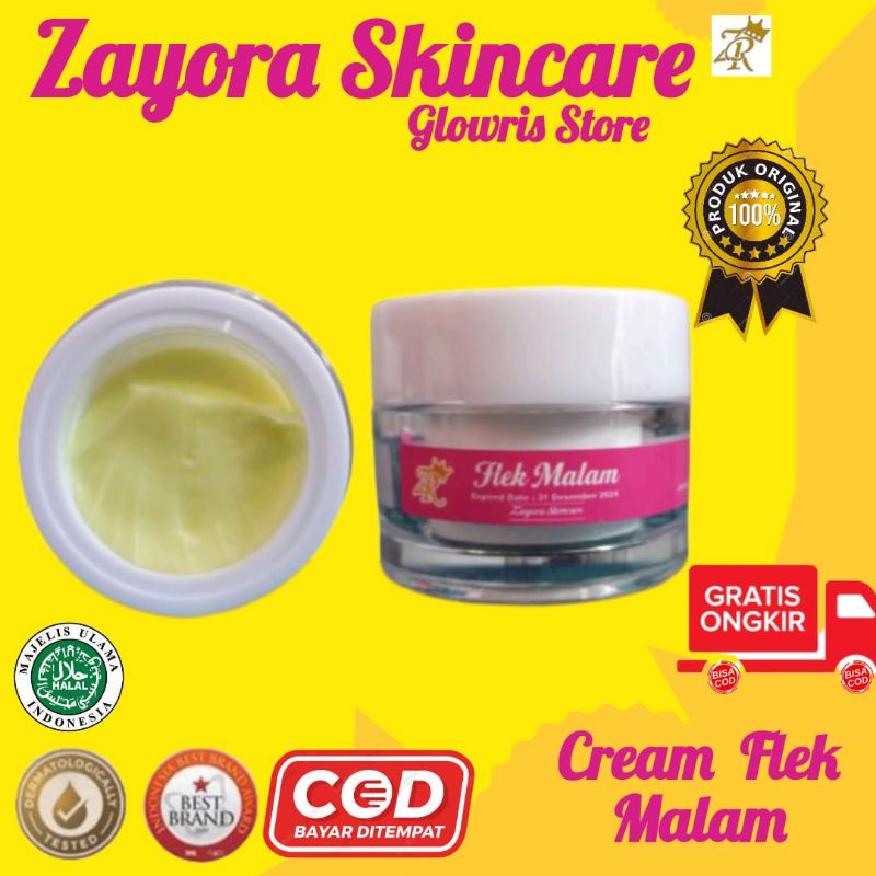 Night Cream Brightening / Krim Penghilang Flek Hitam / Cream Penghilang Flek Hitam - Cream Malam Zayora