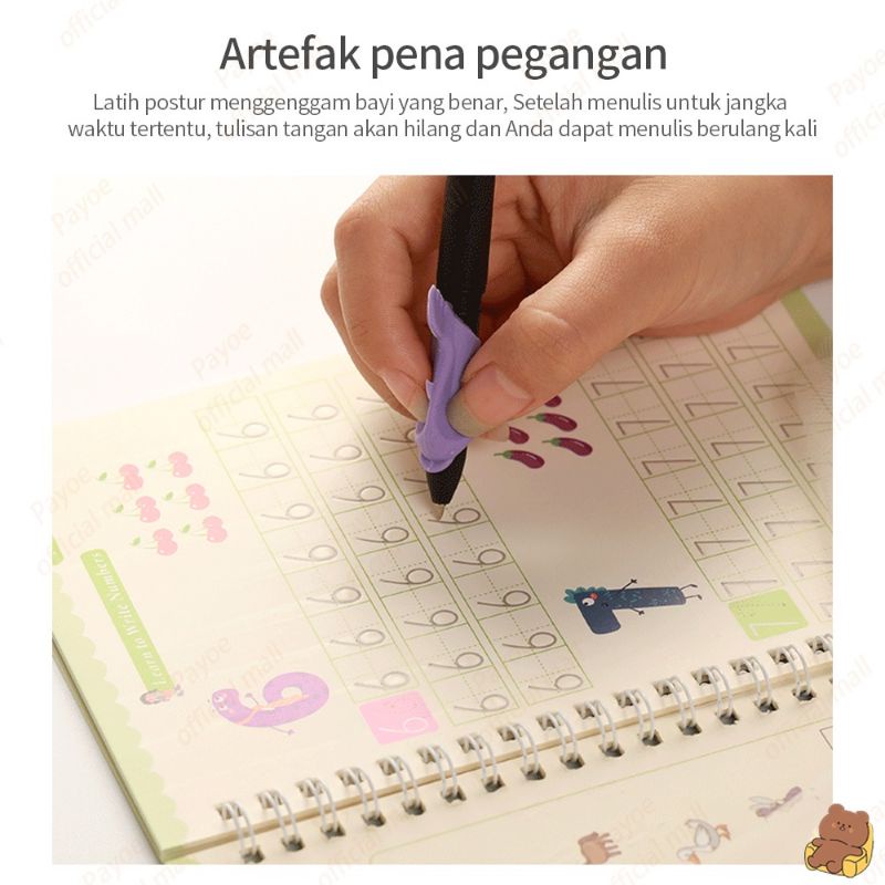 PROMO 4in1 SANK BOOK MAGIC BOOK Buku Latihan Menulis Anak Paud TK Belajar Copybook