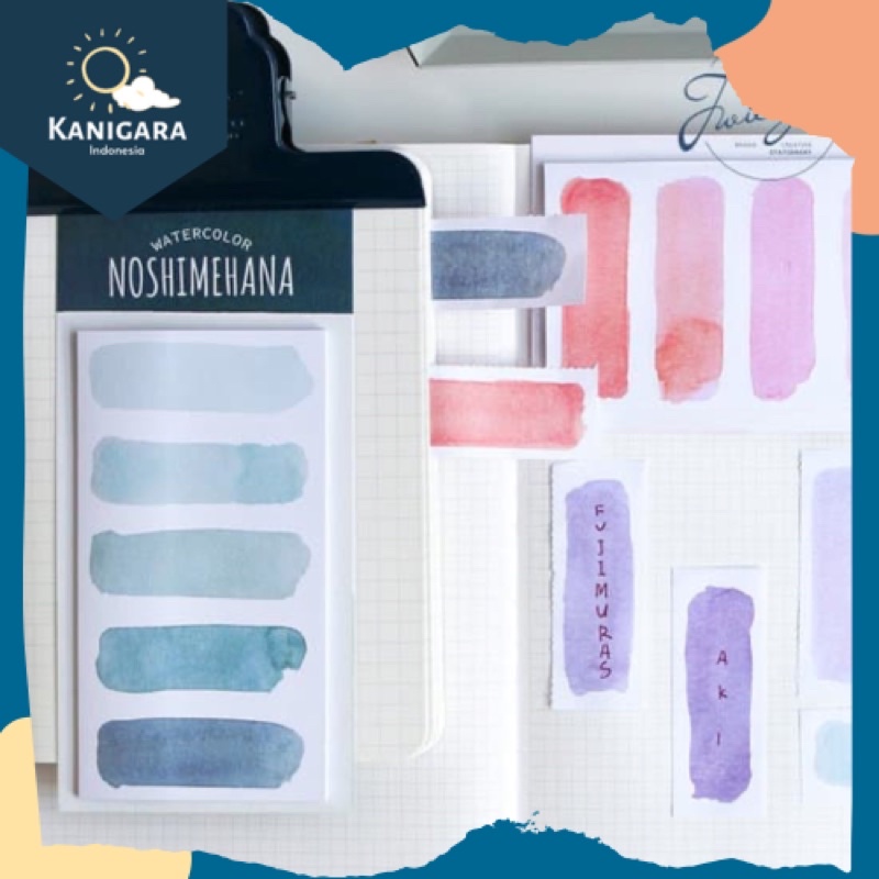 

Paper Post It Scrapbook Sticky Notes WATERCOLOR Memo - KGS01