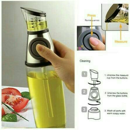 

iwheb7 Botol Minyak Goreng/Press N Measure Oil D5Sbtc