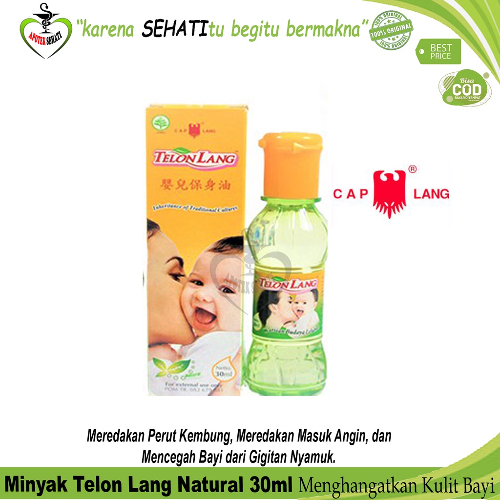 Minyak Telon CapLang Meredakan Kembung Bayi Telon Lang 15ml 30ml 60ml 100ml 150ml