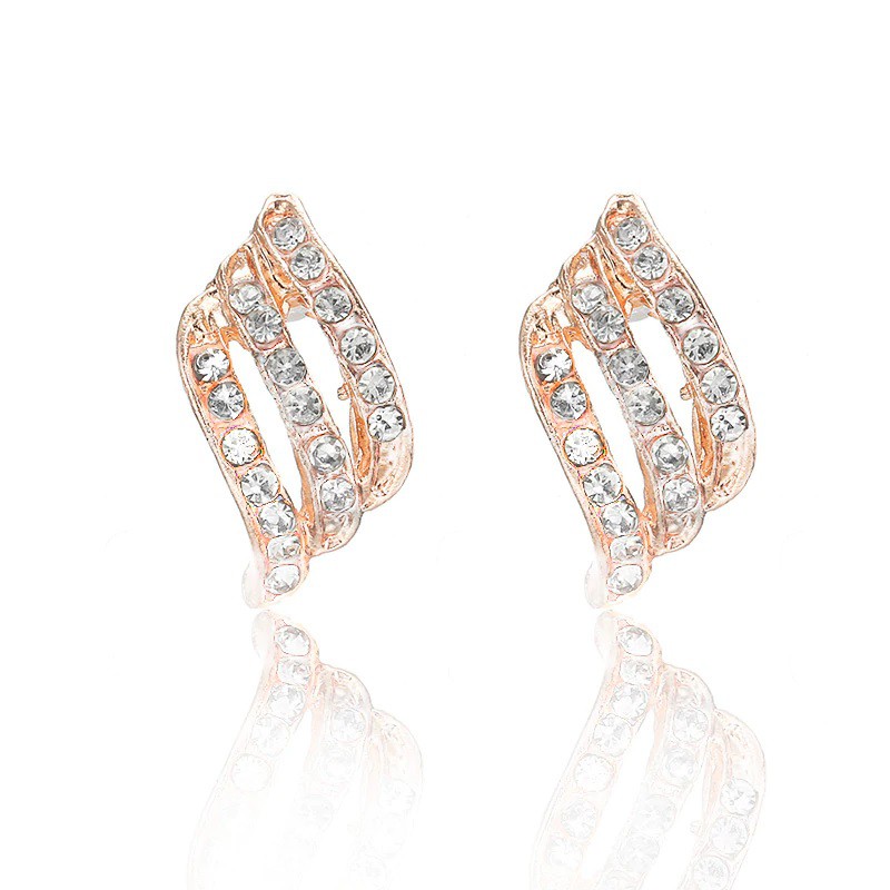 Anting Tusuk Zb R388 Anting Emas Imitasi Diamond Earrings