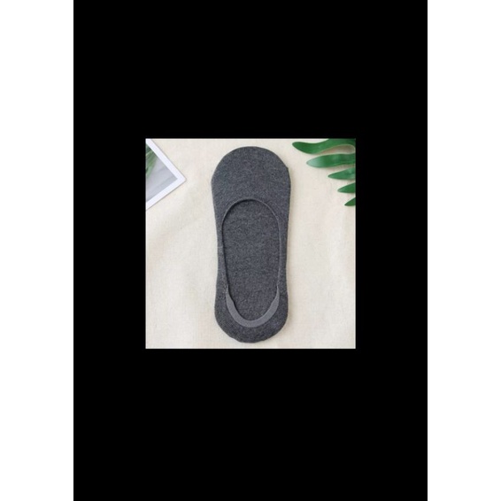KAOS KAKI BALET INVISIBLE/KAOS KAKI PENDEK/HIDDEN SOCK PRIA WANITA DEWASA-Abu tua