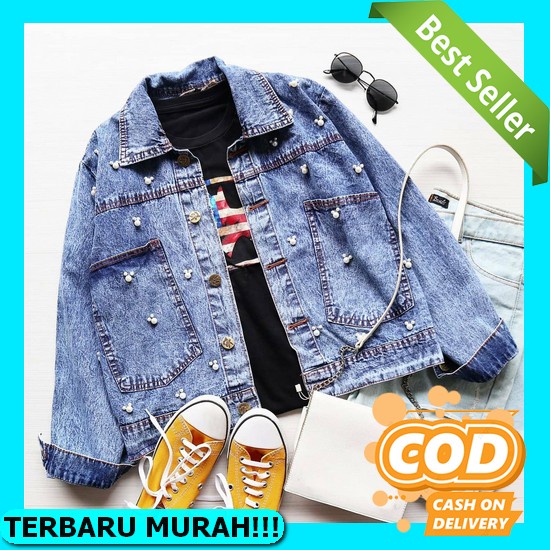 Jaket Jeans Wanita Oversize Jacket Jins Levis Cewek Remaja Import Jake Orimoza Virza Jaket Jeans W J