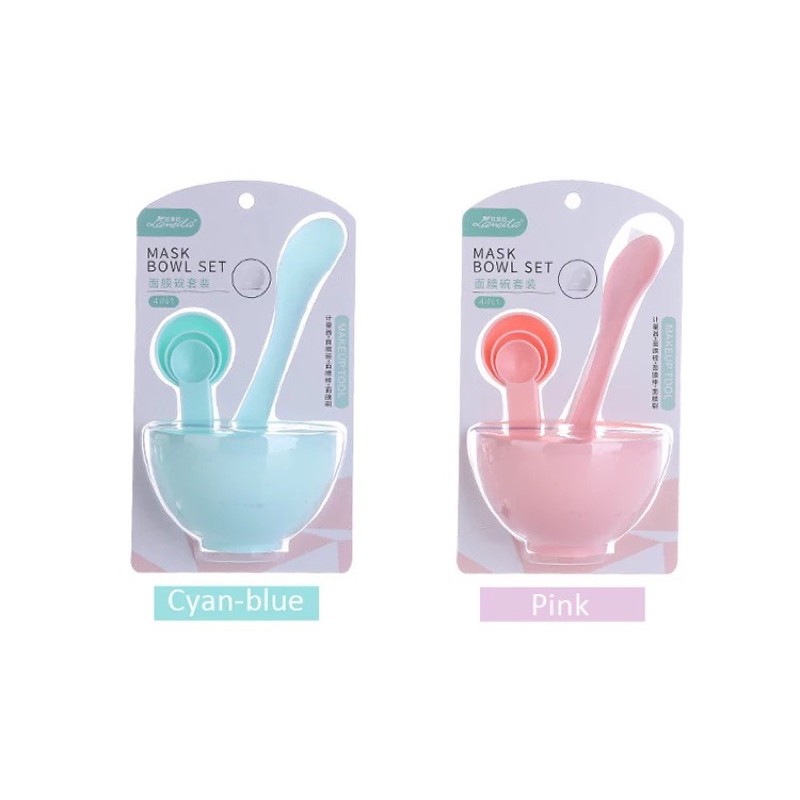 MASK BOWL SET / SET MANGKOK MASKER / SPATULA MASKER LAMEILA (9064)