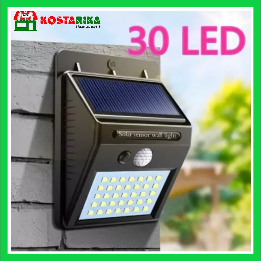 Solar Sensor Wall Light Atau Lampu Sensor Tenaga Surya LED Lampu Taman Dinding 8 20 25 dan 30 LED