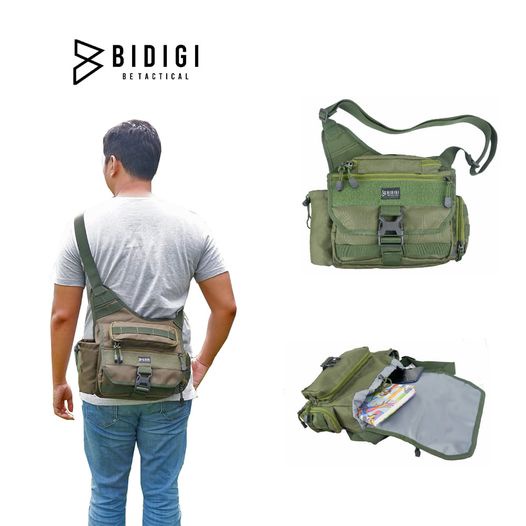 BIDIGI BOW TAS SELEMPANG/SLINGBAG/SLEMPANG ARMY TACTICAL