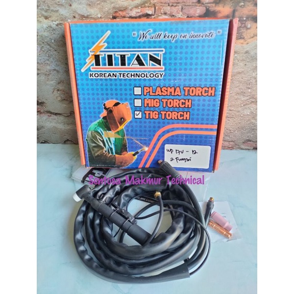 TITAN WP 17 3M Tang Stang Las Argon Tig Torch Pencet Putar WP17 3 M