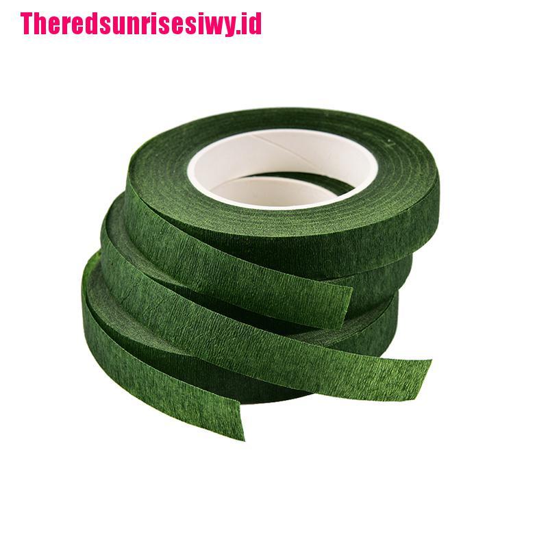 %Home &amp; living%%Durable Rolls Waterproof Green Florist Stem Elastic Tape Floral Flower 12mm Tape