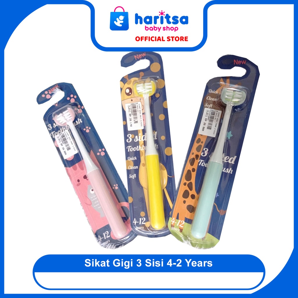 Sikat Gigi Anak / Sikat Gigi 3 Side Toothbrush 4-12 years