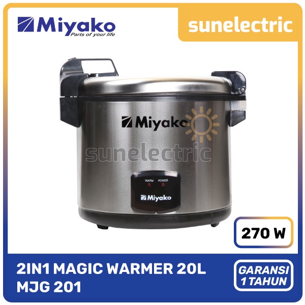 Miyako MJG 201 Magic Warmer Jar MJG-201 / MJG201 (20 Liter) - Silver