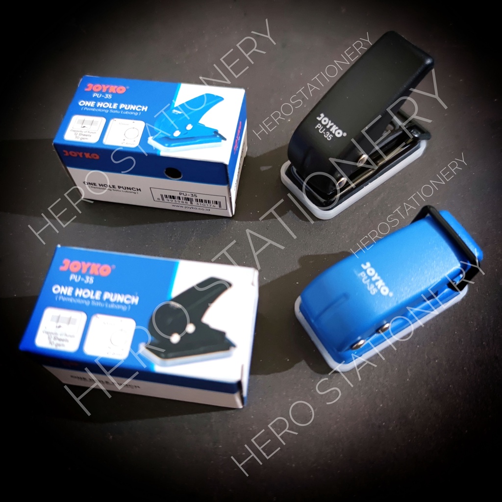 

Joyko pembolong kertas metal satu lubang one hole punch mini PU-35