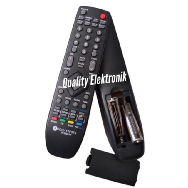 REMOTE TV POLYTRON LCD LED TIPE 81F579 AKKOSTAR LANGSUNG PAKAI TANPA SETTING