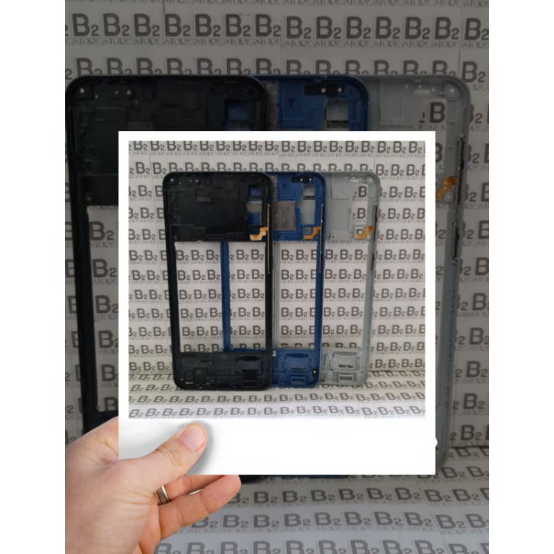 Tutup Mesin Tulang Tengah Bezel Midle Plat Samsung A50 A505 A505F - Biru
