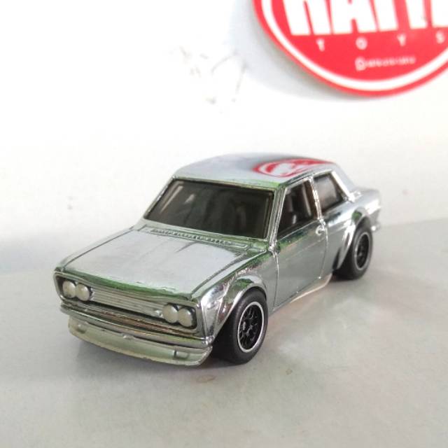 HOT WHEELS LUS COSTUM DATSUN BLUEBIRD 510 unrivet Chrome crome rollbar