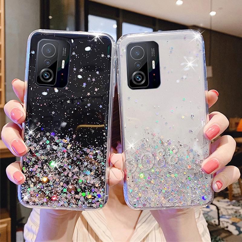 Xiaomi Mi 11T Mi 11T Pro Casing Soft Case Tpu Bahan Premium Glitter Glossy