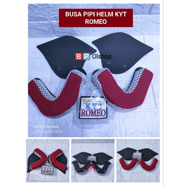 BUSA HELM PIPI KYT ROMEO Kancing Besi kualitas Original