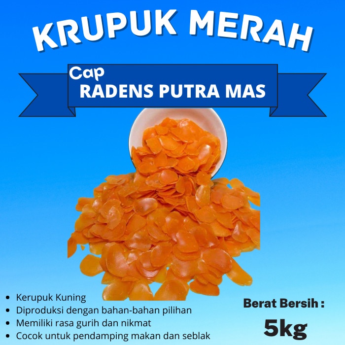 

Kerupuk Merah / Kuning Bawang Paling Murah Grosir 5kg