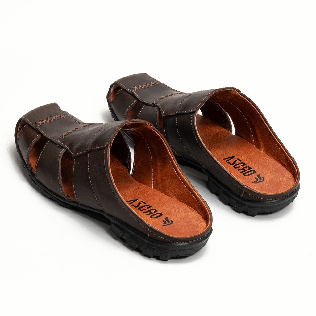 Sandal Sepatu Pria Kulit Asli/Sendal Slop Bustong  Original Fordza BT505