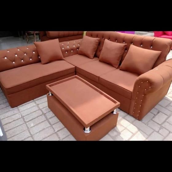 

SOFA L PUTUS COKLAT 1000 KANCING FVF152CX2