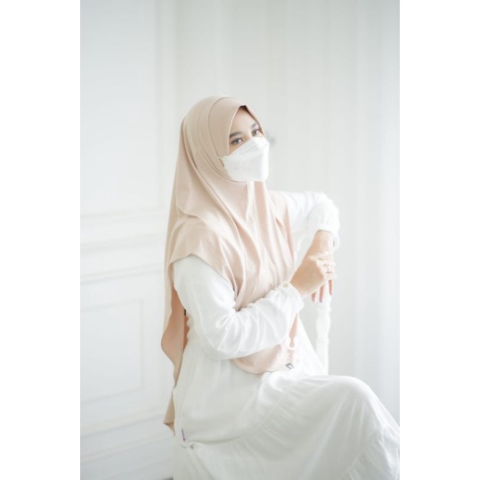 Salma Hijab Earloop by Uzma masker friendly bisa headset stetoskop multifungsi khimar Malaysia jerse