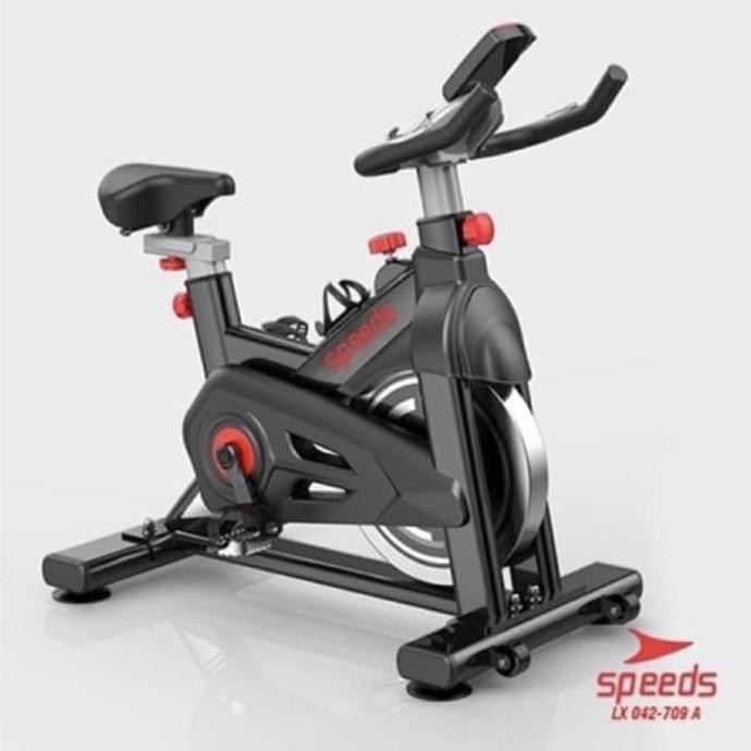 Sepeda Statis Spinning Bike Elektrik Indoor Fitness Gym Speeds 709A