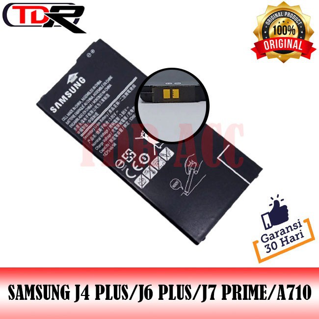 BATRE - BATRAI - BATERAI SAMSUNG J4 PLUS - J4+ - J6 PLUS - J6+ -  J7 PRIME  - A710 -A7 2016 - EB-BG610ABE