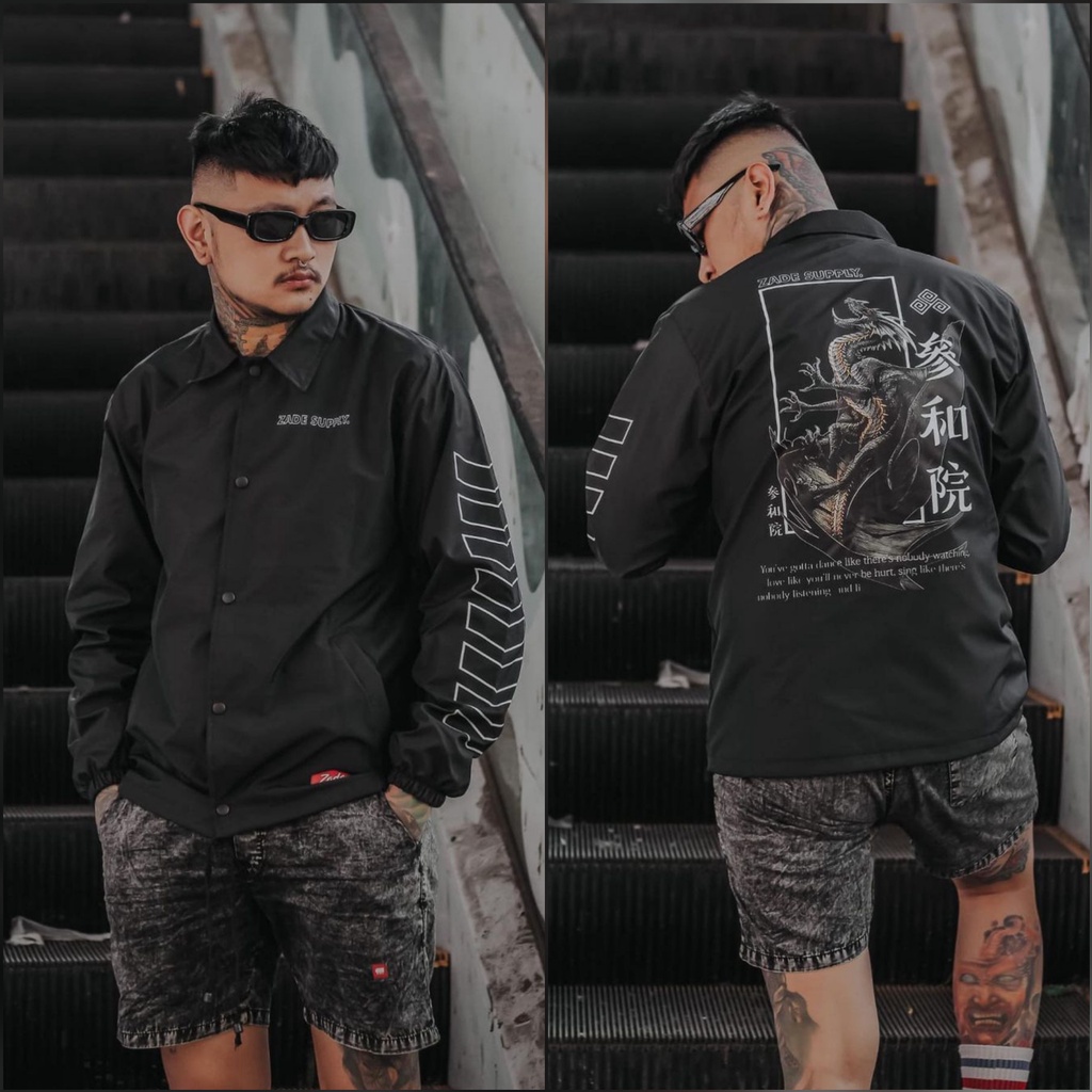 JAKET PRIA - JAKET COACH SALVIO HEXIA - JAKET WINDBREAKER - JAKET PARASUT-New Dragon SLVHX