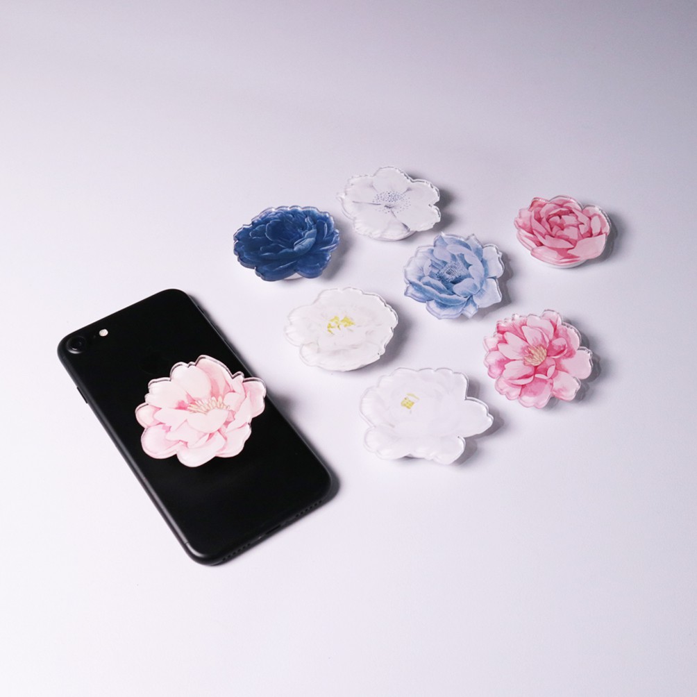 Griptok Akrilik Blossom Flower | Pegangan HP Bunga | Phone Holder Stand HP Flower