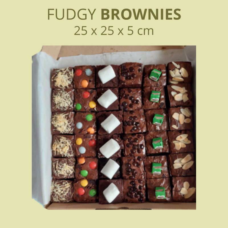 

Fudgy Brownies Ukuran Jumbo 25x25x5cm