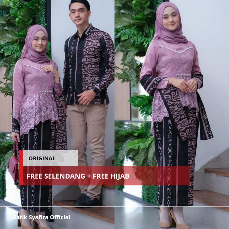 Kebaya Couple Aleena lilac • Outfit Wisuda • lamaran • kondangan
