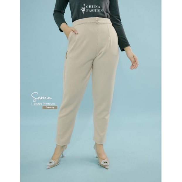SEMA PANTS by GHINA FASHION TERBARU ☑️ Celana wanita polos branded