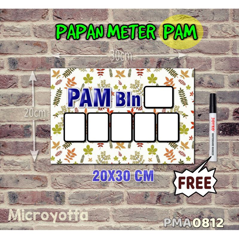

Microyotta Papan Meter Listrik PLN PAM motif Unik - Flower 12