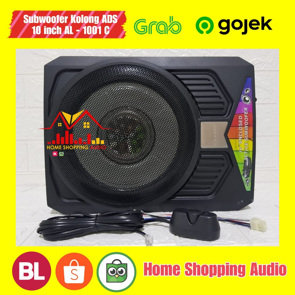 Subwoofer Kolong Aktif ADS 10 inch AL 1001 C Subwoofer Kolong Underseat ADS 10 inch ADS AL 1001 C Or
