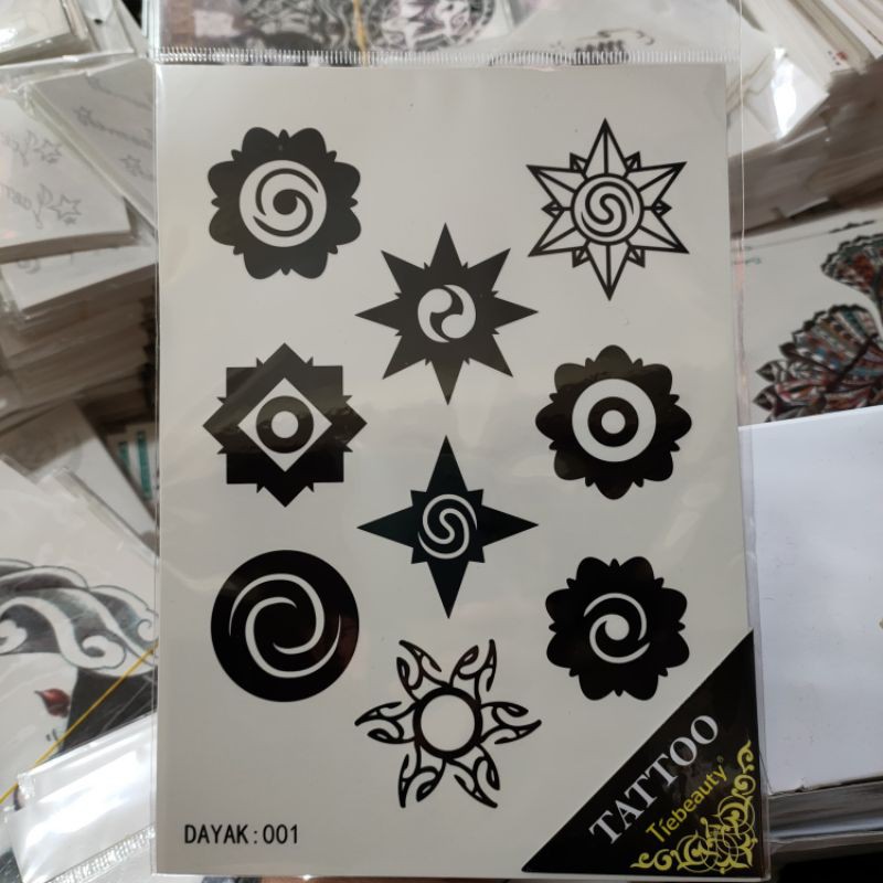 Desain garis gelang tribal temporary tattoo tato temporer fashion Bahan Bagus PREMIUM Tebal