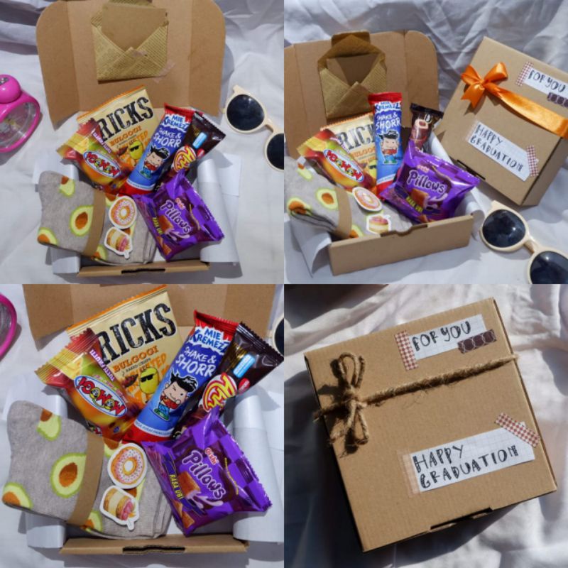 SNACK BOX GIFT / SNACK BOX MURAH / HAMPERS SNACK / HAMPERS WISUDA / GIFT BOX BIRTHDAY /FREE KAOSKAKI