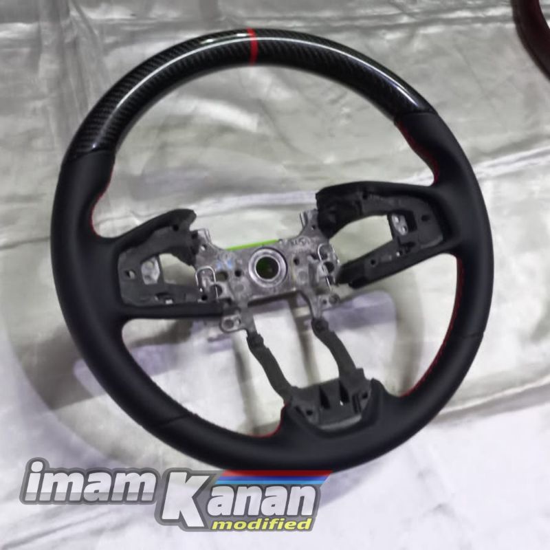 lingkar, rangka, batang setir, stir, steer, steering wheel crv turbo carbon kevlar / lingkar, rangka