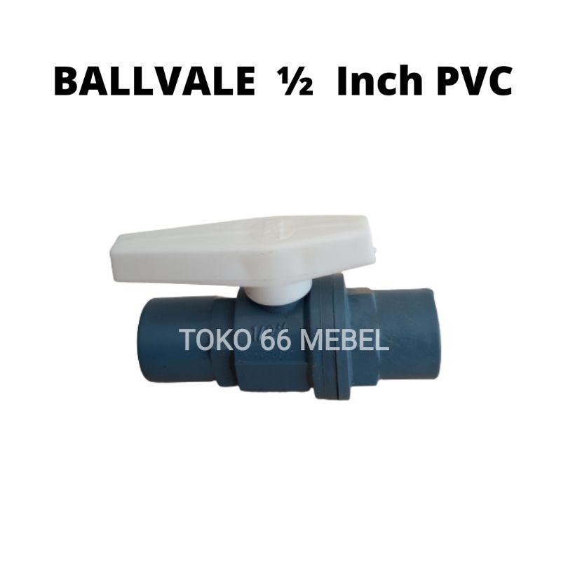 Stop Kran 1/2 Inch Plastik GRT /Ballvalve PVC