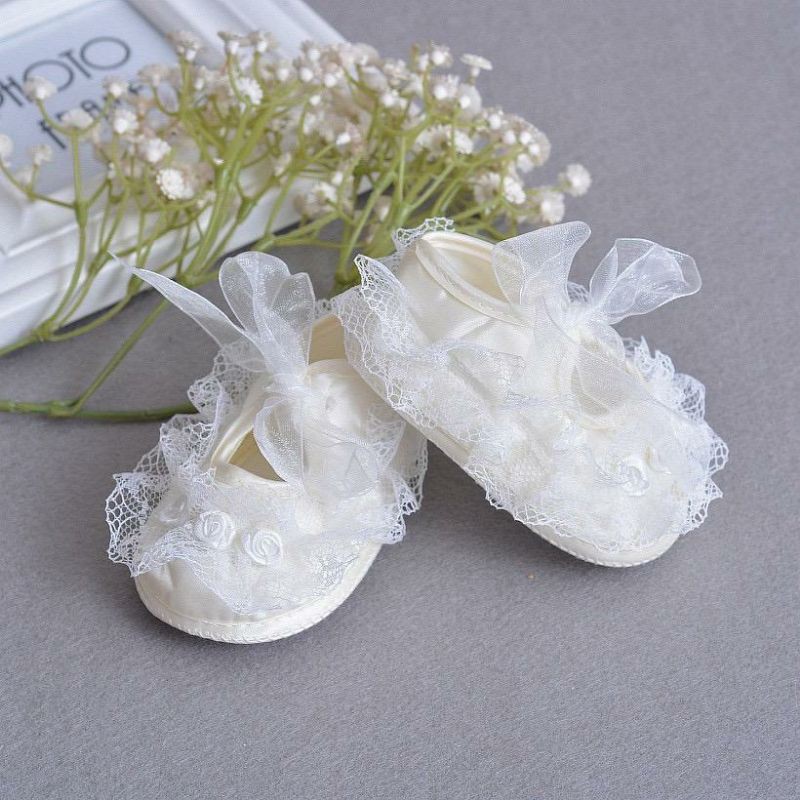 sepatu renda bayi prewalker renda bayi anak Sepatu Bayi prewalker renda Prewalker heels