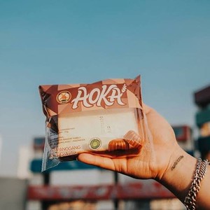 ROTI PANGGANG AOKA ANEKA RASA SELAI COKELAT | SUSU VANILA | STRAWBERRY | BLUEBERRY | KEJU | DURIAN NETTO 65 GR-COKELAT