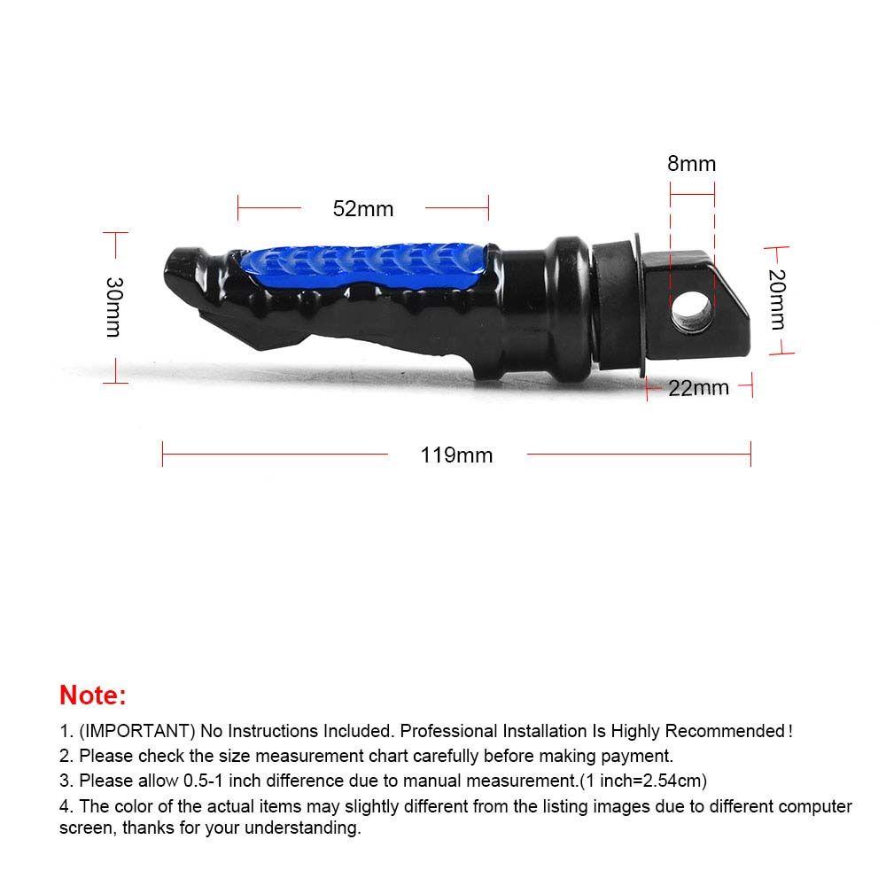 Lanfy Pedal Motor 2pcs Tahan Lama Kualitas Tinggi Aluminium alloy Scooter Foot-Peg