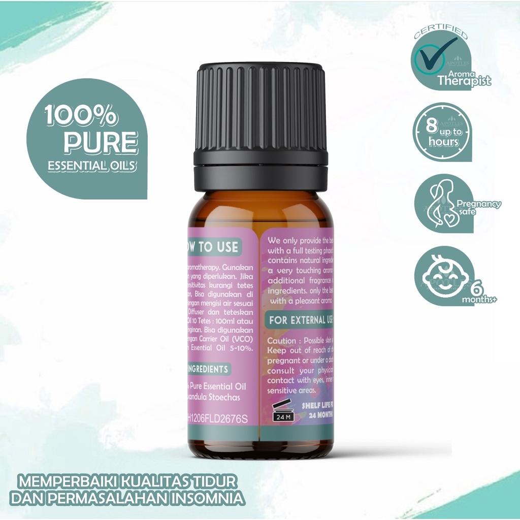 French Lavender Pure Essential Oil - Minyak Aromaterapi Lavender Essential Oil 10ml