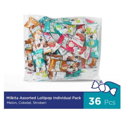 

Milkita Assorted Lollipop Individual Pack ( 36pcs )
