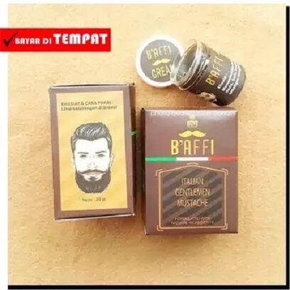 Obat Pelebat Kumis BAFFI Kwalitas Resmi BPOM - Baffi Cream Italian Gentlemen Mustache - Penumbuh leb