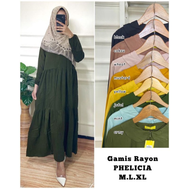 Gamis Phelicia Gamis rayon twill Midi Dress