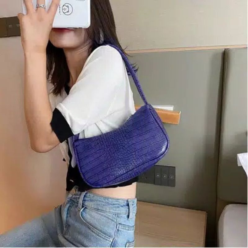 Tas Bahu Wanita Tas Tenteng Croco Wanita Cantik dan Murah